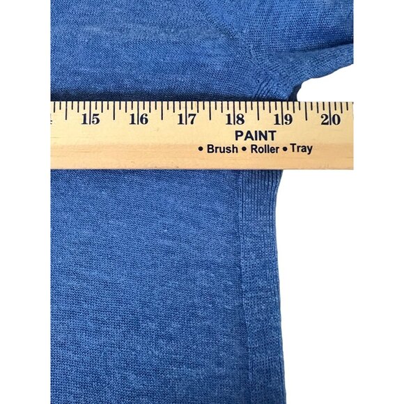 J. Jill Small Petite Blue Opal Linen Viscose 3/4 Sleeve Tunic Dress Lightweight - Picture 7 of 9